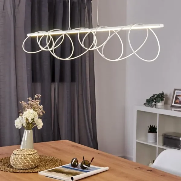 hofstein Suspension Jimma LED Blanc, 8 lumières* Lampes Modernes