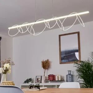 hofstein Suspension Jimma LED Blanc, 8 lumières* Lampes Modernes
