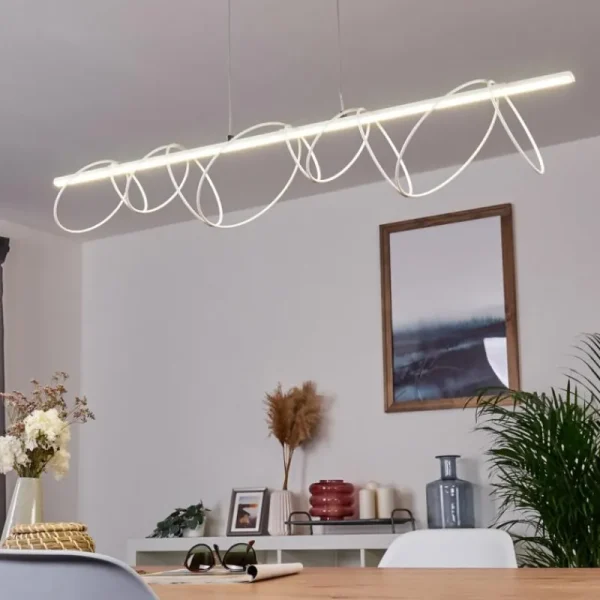 hofstein Suspension Jimma LED Blanc, 8 lumières* Lampes Modernes