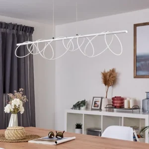 hofstein Suspension Jimma LED Blanc, 8 lumières* Lampes Modernes