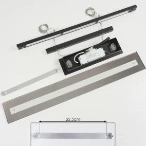 hofstein Suspension Junsele LED Noir, 1 lumière* Lampes En Verre