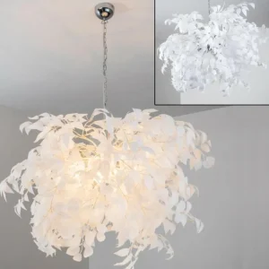 hofstein Suspension Kallax Blanc, 4 lumières* Lampes Modernes