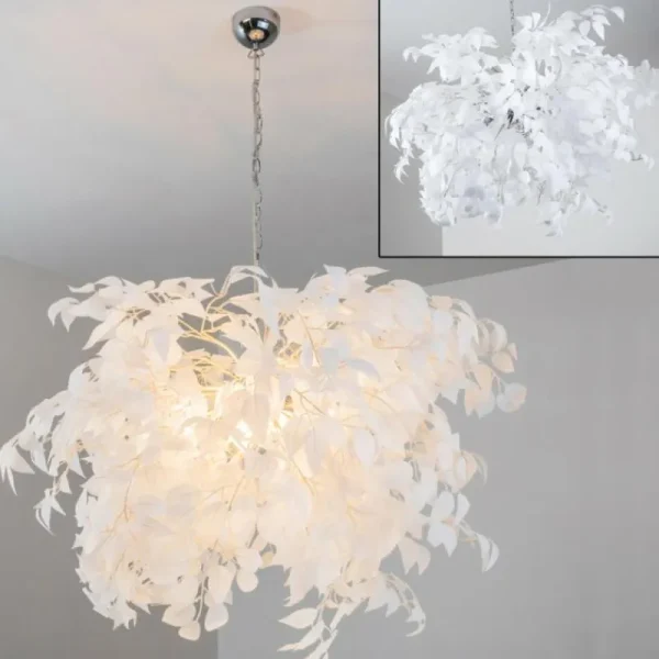hofstein Suspension Kallax Blanc, 4 lumières* Lampes Modernes