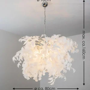hofstein Suspension Kallax Blanc, 4 lumières* Lampes Modernes