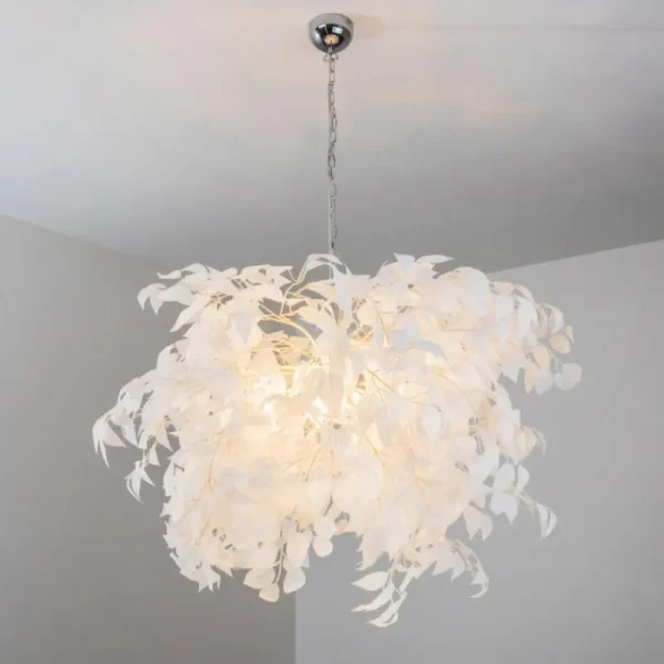 hofstein Suspension Kallax Blanc, 4 lumières* Lampes Modernes