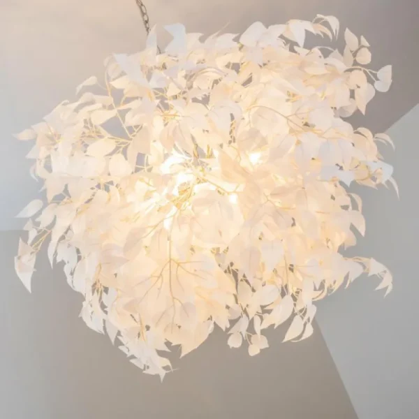 hofstein Suspension Kallax Blanc, 4 lumières* Lampes Modernes