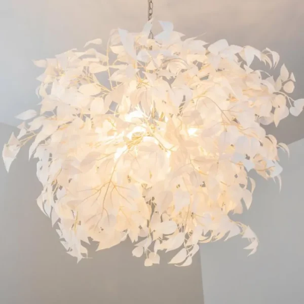 hofstein Suspension Kallax Blanc, 4 lumières* Lampes Modernes
