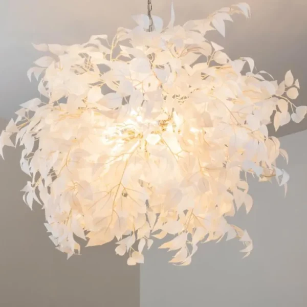 hofstein Suspension Kallax Blanc, 4 lumières* Lampes Modernes