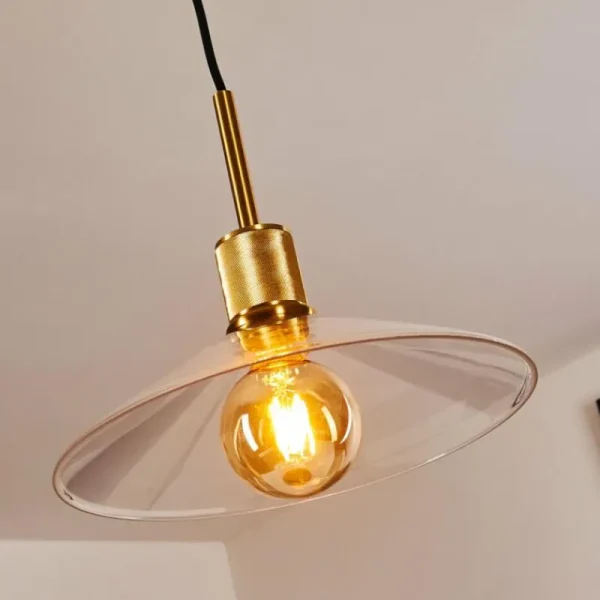 hofstein Suspension Karo Laiton, 1 lumière* Lampes En Verre