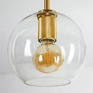 hofstein Suspension Karo Laiton, Noir, 3 lumières* Lampes En Verre