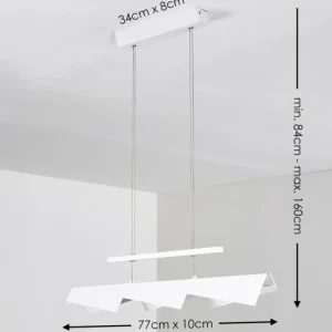 hofstein Suspension Karungi LED Blanc, 1 lumière* Lampes Modernes