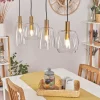 hofstein Suspension Kenong Laiton, 4 lumières* Lampes En Verre