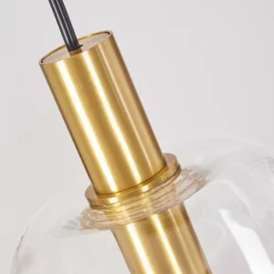 hofstein Suspension Kenong Laiton, 3 lumières* Lampes En Verre