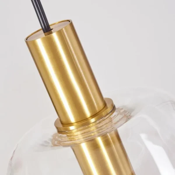 hofstein Suspension Kenong Laiton, 3 lumières* Lampes En Verre