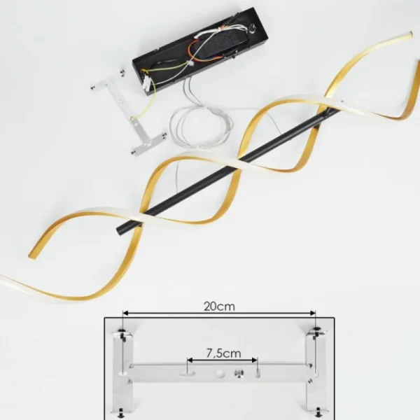 hofstein Suspension Khovet LED Noir, 1 lumière* Lampes Modernes