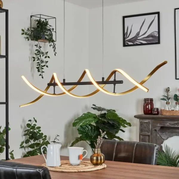 hofstein Suspension Khovet LED Noir, 1 lumière* Lampes Modernes
