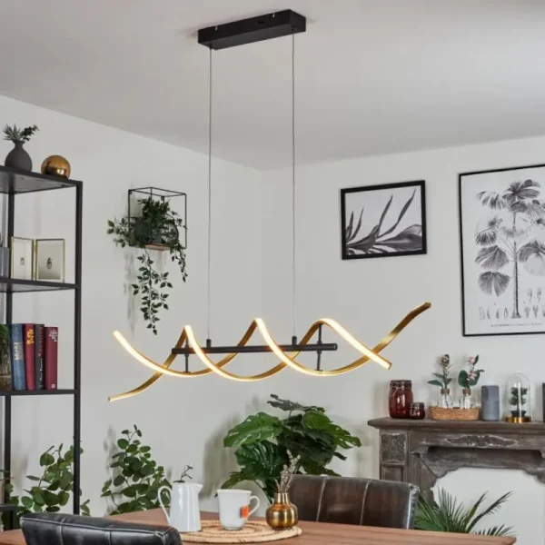 hofstein Suspension Khovet LED Noir, 1 lumière* Lampes Modernes