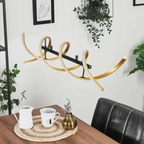 hofstein Suspension Khovet LED Noir, 1 lumière* Lampes Modernes