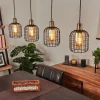 hofstein Suspension Kiubneko Noir, 4 lumières* Lampes En Verre