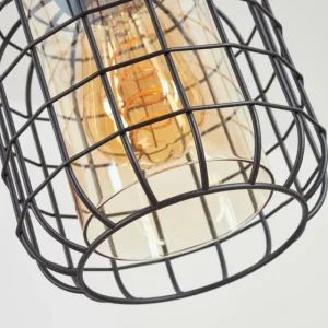 hofstein Suspension Kiubneko Noir, 1 lumière* Lampes En Verre