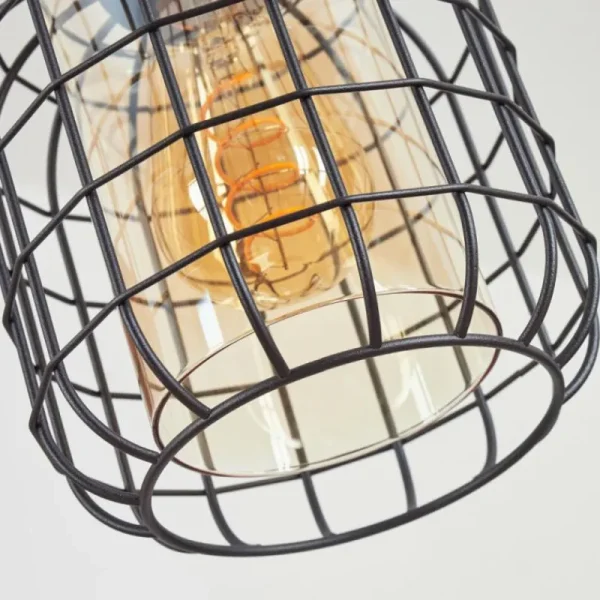 hofstein Suspension Kiubneko Noir, 1 lumière* Lampes En Verre