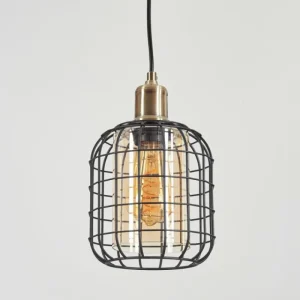 hofstein Suspension Kiubneko Noir, 1 lumière* Lampes En Verre