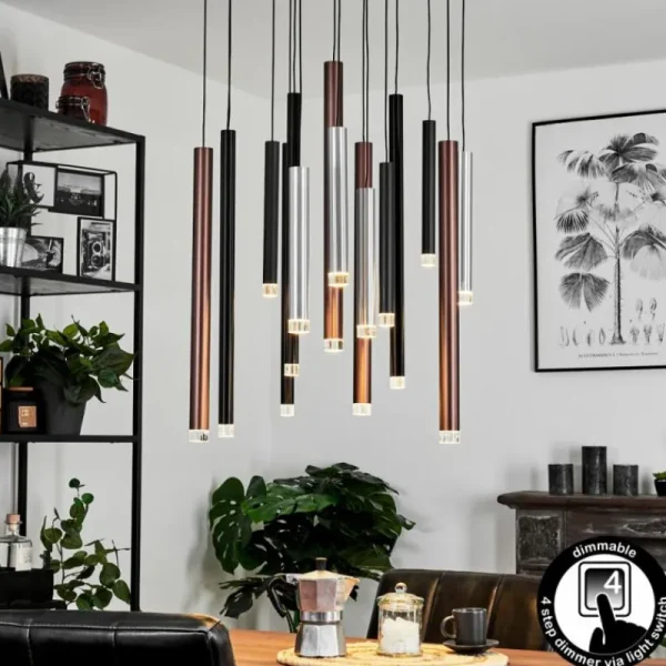 hofstein Suspension Krachang LED Aluminium, 1 lumière* Lampes Modernes