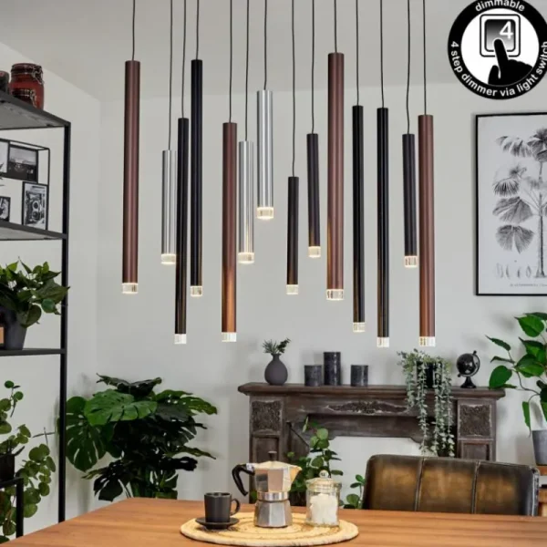 hofstein Suspension Krachang LED Aluminium, 1 lumière* Lampes Modernes