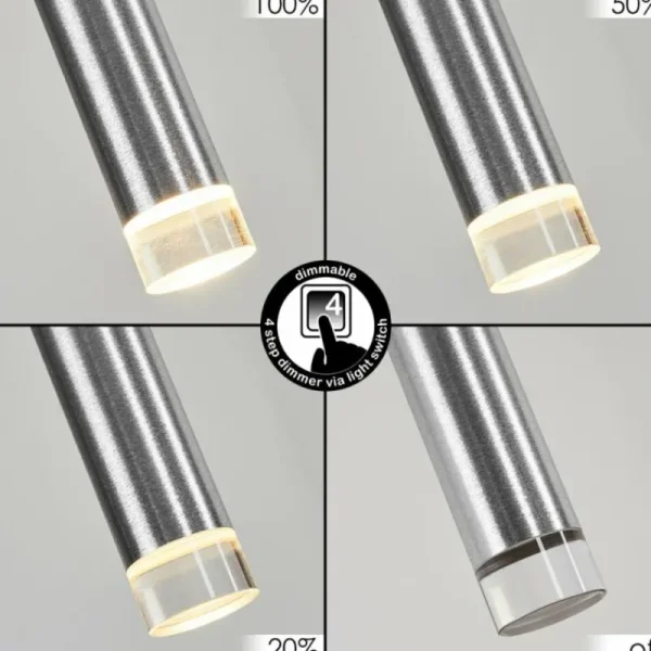 hofstein Suspension Krachang LED Aluminium, 1 lumière* Lampes Modernes