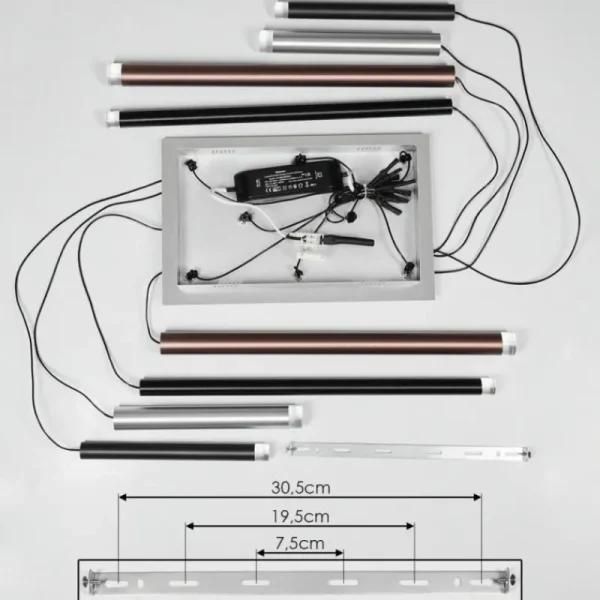 hofstein Suspension Krachang LED Aluminium, 1 lumière* Lampes Modernes