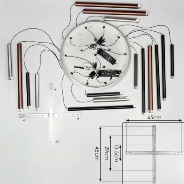 hofstein Suspension Krachang LED Aluminium, 1 lumière* Lampes Modernes