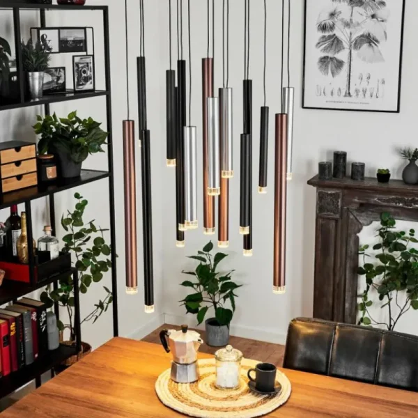 hofstein Suspension Krachang LED Aluminium, 1 lumière* Lampes Modernes