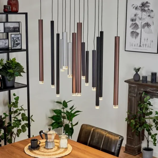 hofstein Suspension Krachang LED Aluminium, 1 lumière* Lampes Modernes