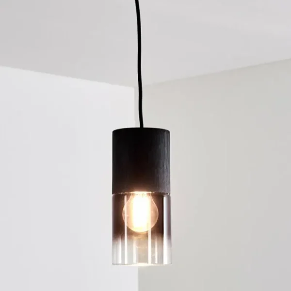 hofstein Suspension Kuparuk Noir, 1 lumière* Lampes Modernes