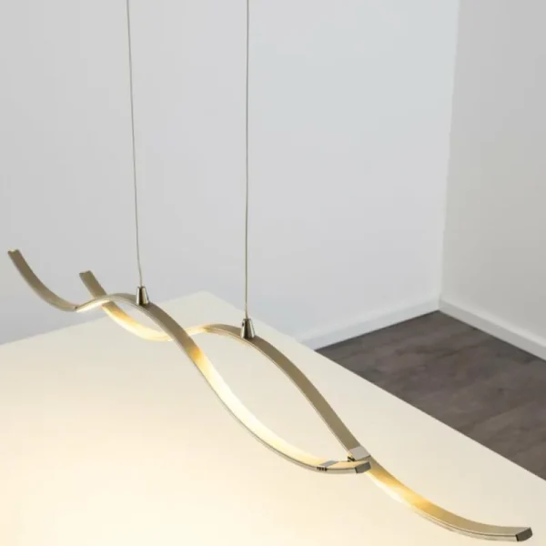 hofstein Suspension Kurikko LED Nickel mat, 1 lumière* Lampes Modernes