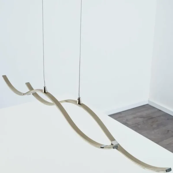hofstein Suspension Kurikko LED Nickel mat, 1 lumière* Lampes Modernes