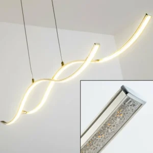 hofstein Suspension Kurikko LED Nickel mat, 1 lumière* Lampes Modernes