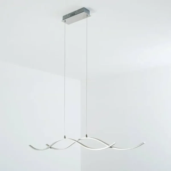 hofstein Suspension Kurikko LED Nickel mat, 1 lumière* Lampes Modernes