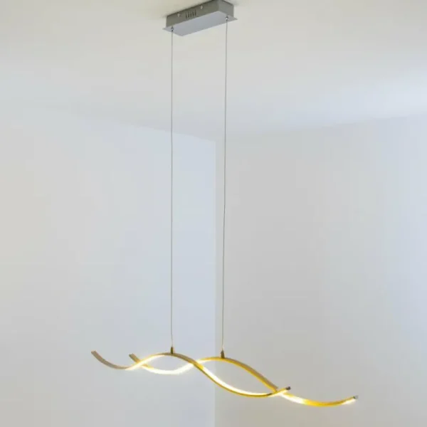 hofstein Suspension Kurikko LED Nickel mat, 1 lumière* Lampes Modernes