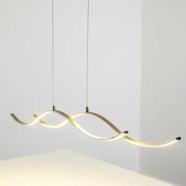 hofstein Suspension Kurikko LED Nickel mat, 1 lumière* Lampes Modernes