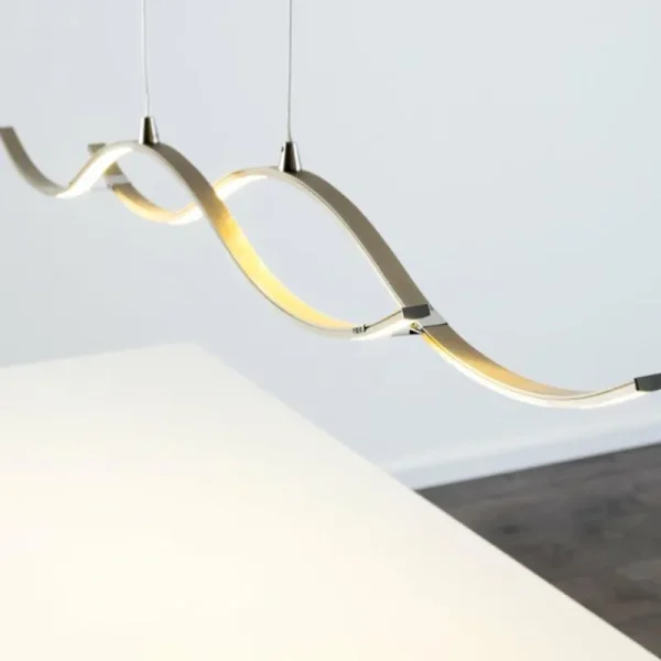 hofstein Suspension Kurikko LED Nickel mat, 1 lumière* Lampes Modernes