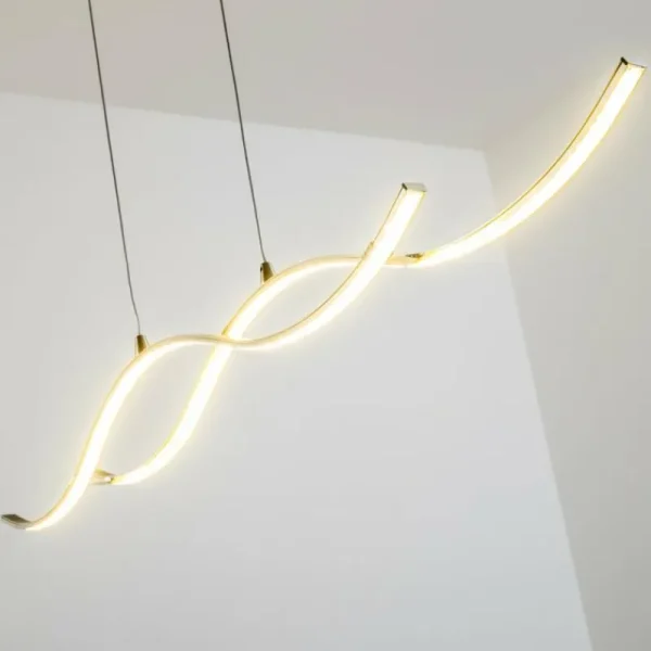 hofstein Suspension Kurikko LED Nickel mat, 1 lumière* Lampes Modernes