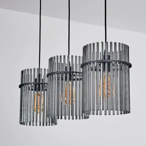 hofstein Suspension Lagielas Noir, 3 lumières* Lampes Modernes