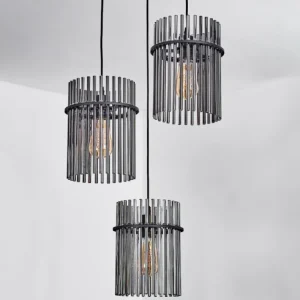 hofstein Suspension Lagielas Noir, 3 lumières* Lampes Modernes