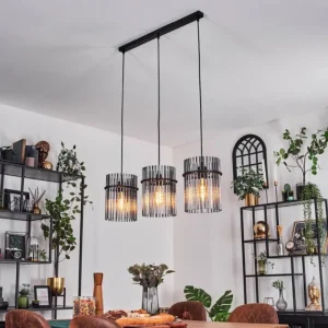 hofstein Suspension Lagielas Noir, 3 lumières* Lampes Modernes
