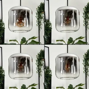 hofstein Suspension Lauden Clair, Fumé, 1 lumière* Lampes Modernes