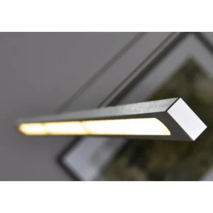 hofstein Suspension LED Masterlight Real 2 Acier inoxydable, Nickel mat, 1 lumière* Lampes Modernes
