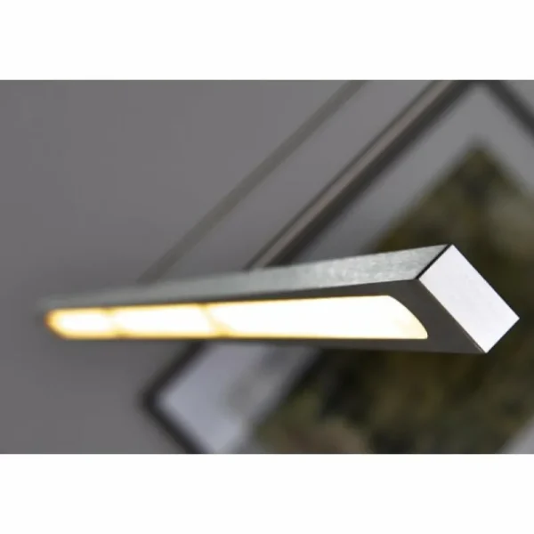 hofstein Suspension LED Masterlight Real 2 Acier inoxydable, Nickel mat, 1 lumière* Lampes Modernes