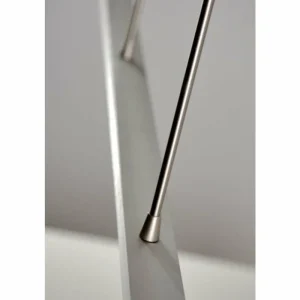 hofstein Suspension LED Masterlight Real 2 Acier inoxydable, Nickel mat, 1 lumière* Lampes Modernes