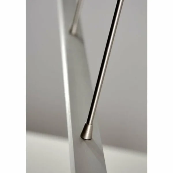hofstein Suspension LED Masterlight Real 2 Acier inoxydable, Nickel mat, 1 lumière* Lampes Modernes
